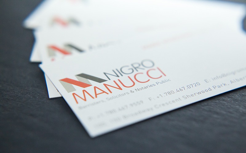 Nigro Manucci business cards