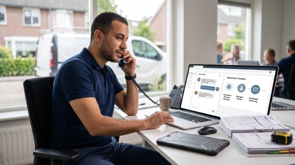 Home service businesses can balance automated follow-ups with human customer service